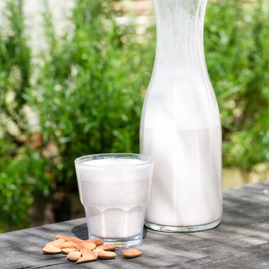 Fresh, Homemade Almond Milk