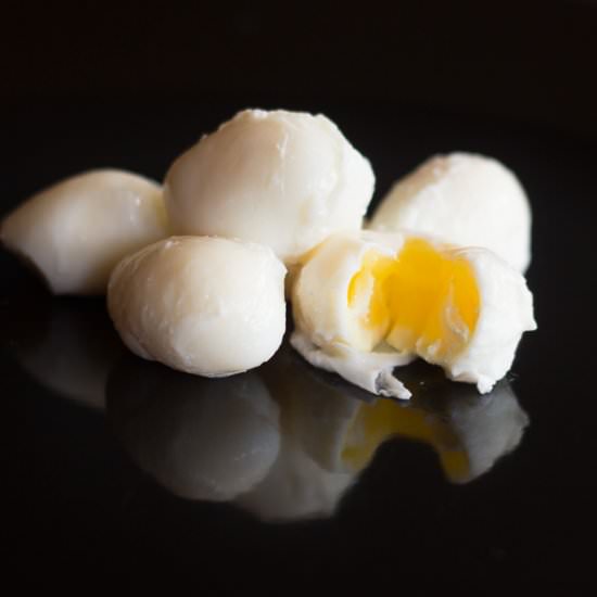 Poached Quail Eggs