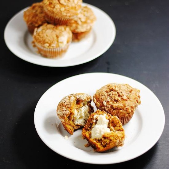 Pumpkin cream cheese muffins