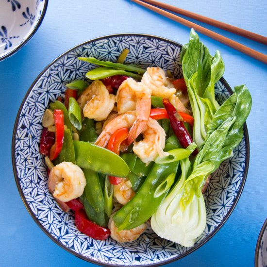 Ginger Shrimp & Snow Peas