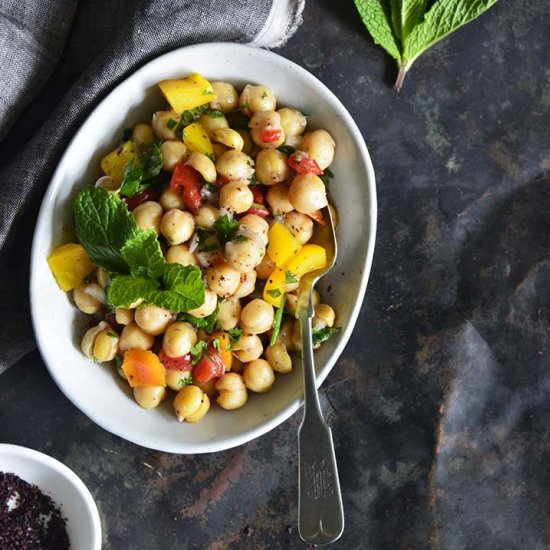 Sweet Pepper Chickpea Salad