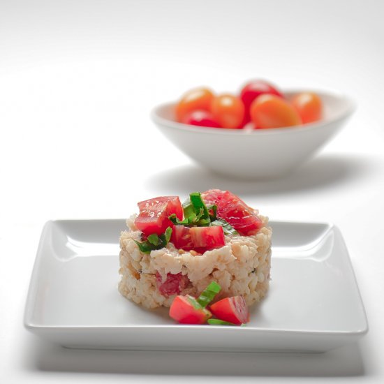 Risotto With Tomatoes and Basil