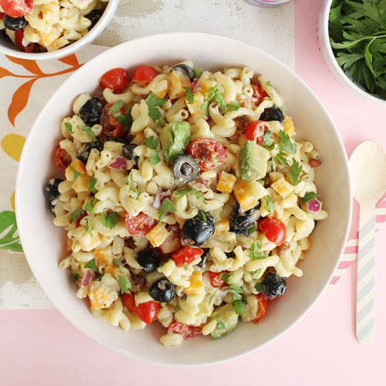 Rainbow Macaroni Salad