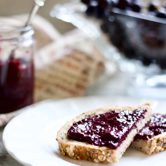 Raw Chia Concord Grape Jelly