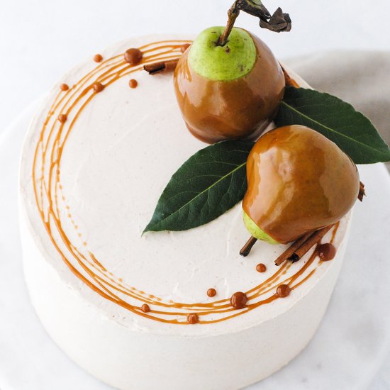 Salted Caramel Pear Cake