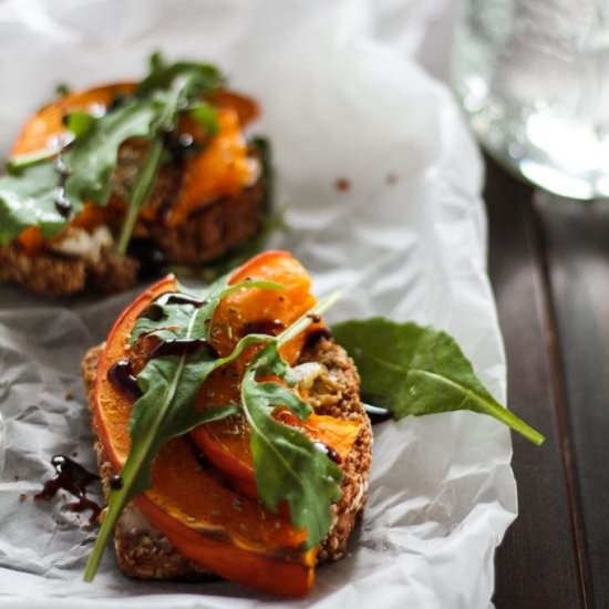 Vegetarian Sandwich with Pumpkin