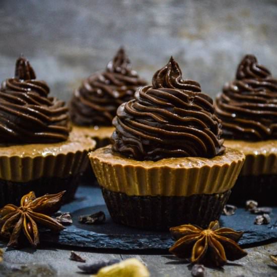 Chocolate and Peanut Butter Cupcakes