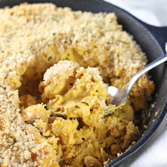 Vegan Pumpkin Mac and Cheese