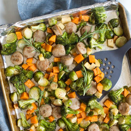 Chicken Sausage and Roasted Veggies