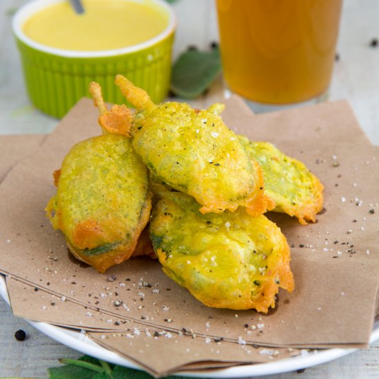 Fried Sage with Beer Batter