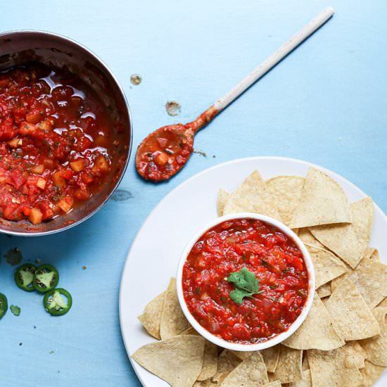 Spicy Apple-Tomato Salsa