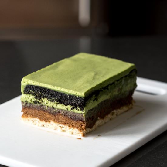 Matcha Azuki Entremet