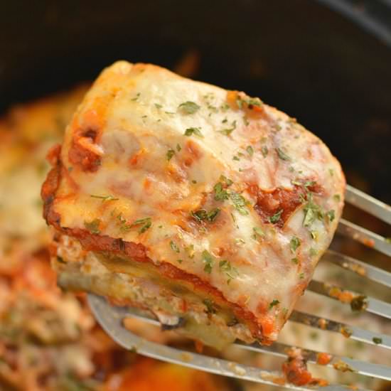 Low Carb Crockpot Lasagna