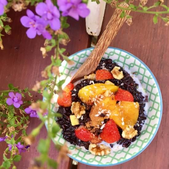 Black Rice Breakfast Bowl