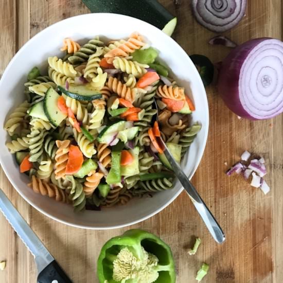 Lemon & Veggie Summer Pasta Salad