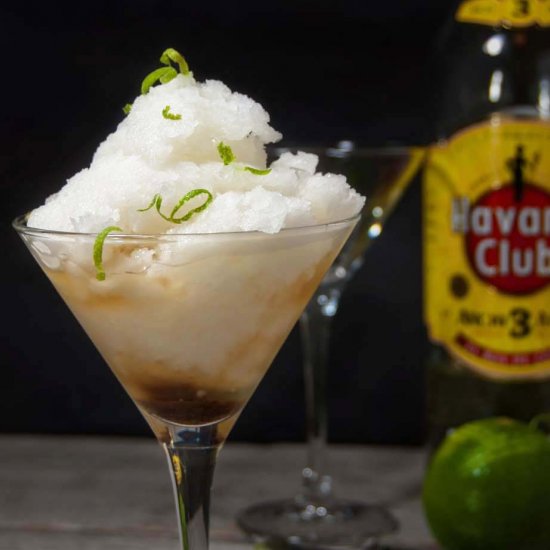 Lime Granita with Rum