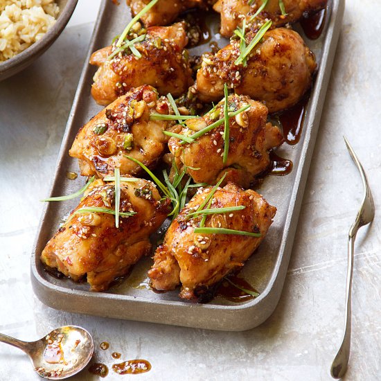 Ginger, Sesame, and Soy Chicken