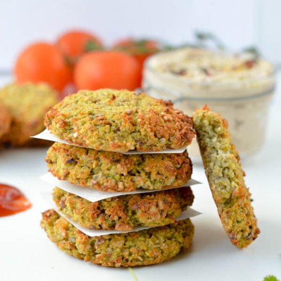 Baked falafel