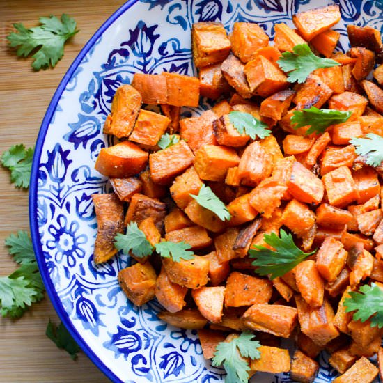 lime roasted potatoes with spices