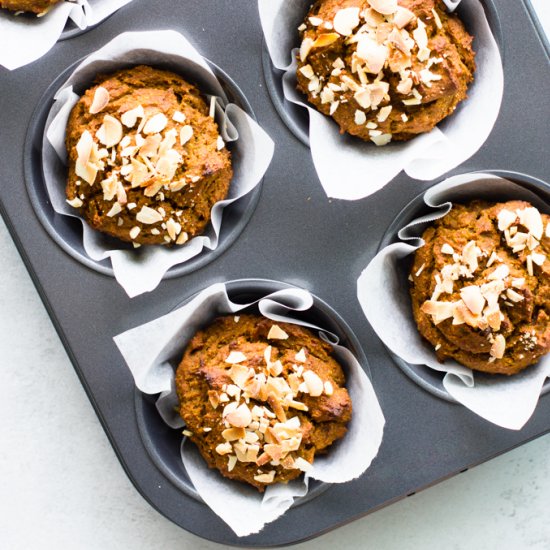 Pumpkin and pear muffins