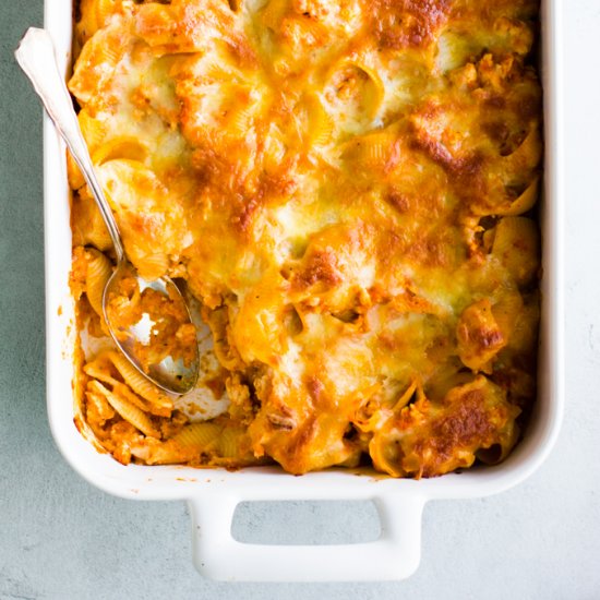 Chicken pasta bake