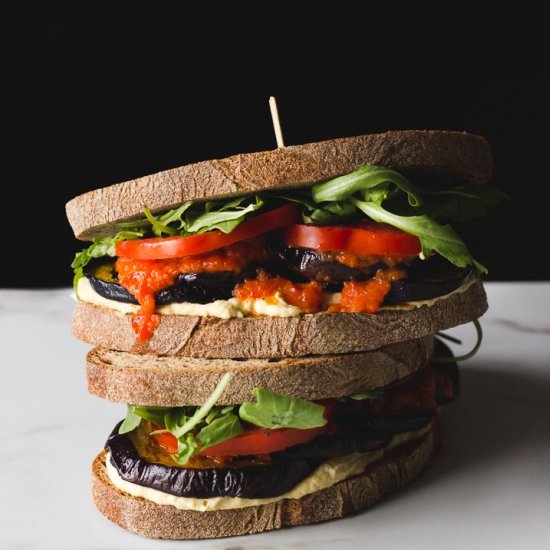 Roasted Eggplant Sandwich