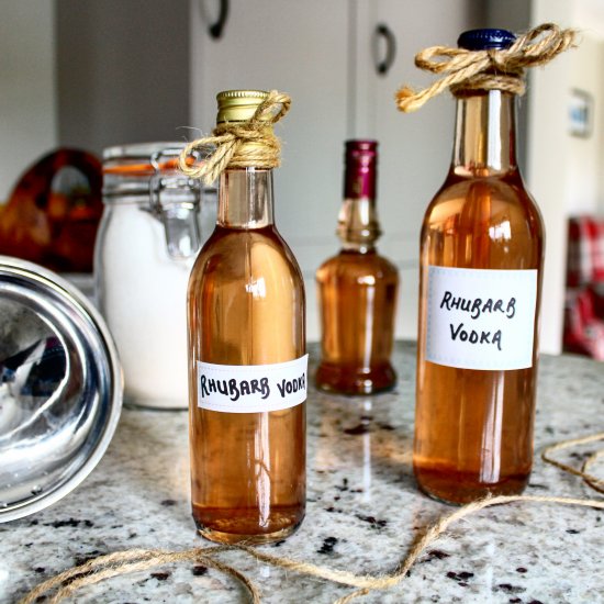 DIY Rhubarb Vodka