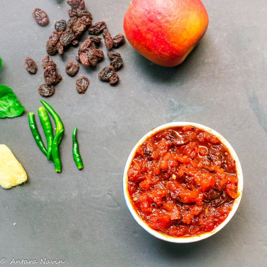 No Vinegar Apple Pickled Chutney