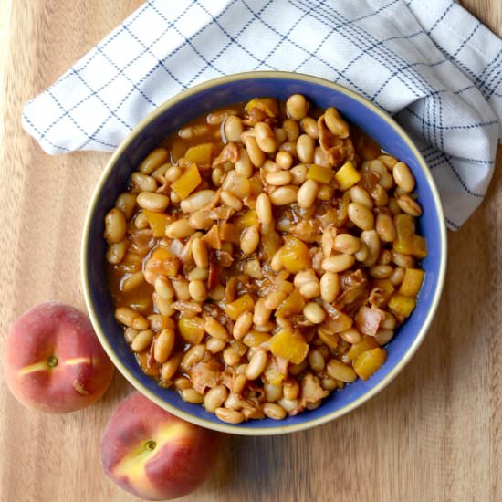 Peach Baked Beans