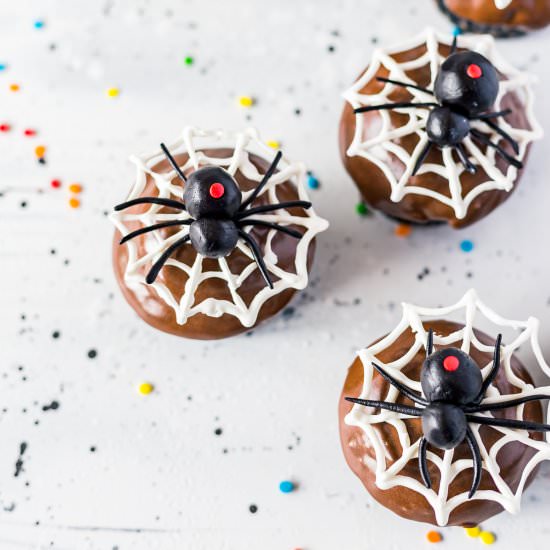 Black Widow Spider Cupcakes