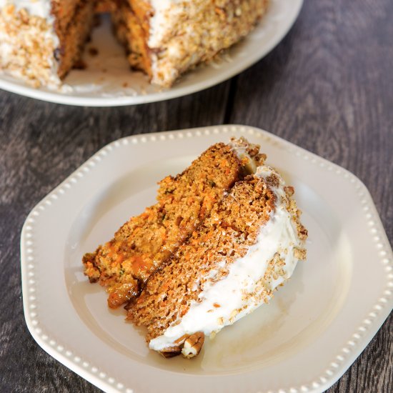 Carrot Cake with Apricot Filling