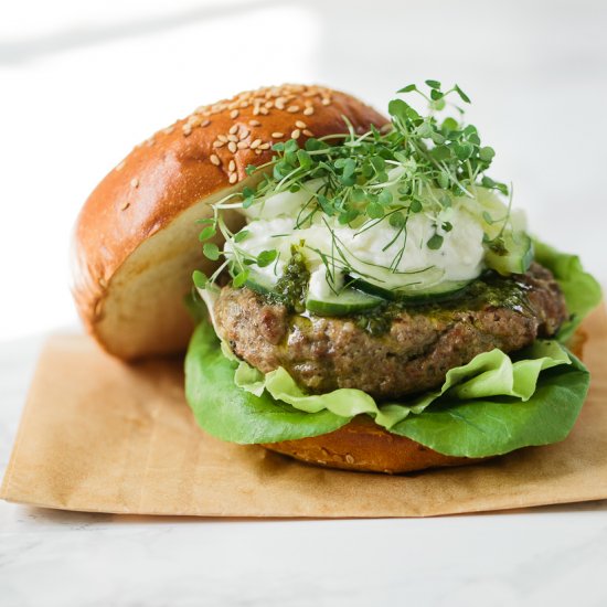 Lamb Burgers with Shawarma Spice