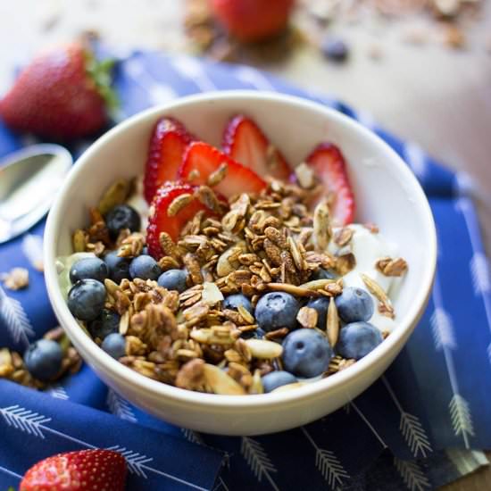 Pumpkin Flax Molasses Granola