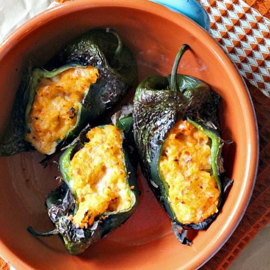 Stuffed Roasted Poblano Peppers