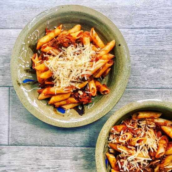 Low FODMAP & GF Pasta Bolognaise