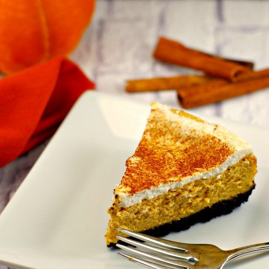 Skinny Pumpkin Cheesecake