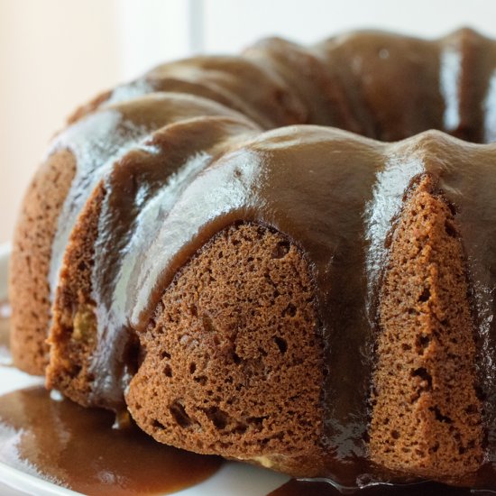 Apple Cake with Caramel Apple Sauce