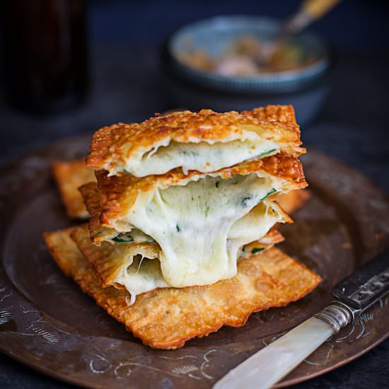 Crunchy Spinach And Cheese Gozleme