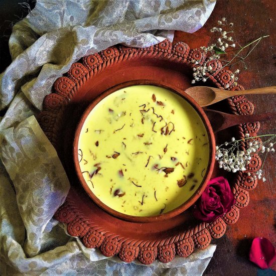 Saffron Condensed Milk Basundi