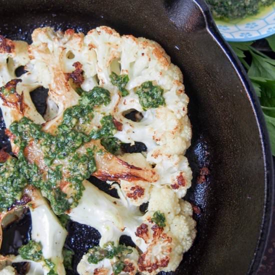 Roasted Cauliflower Steaks