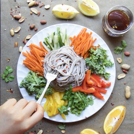 Chilled Korean Soba Noodles