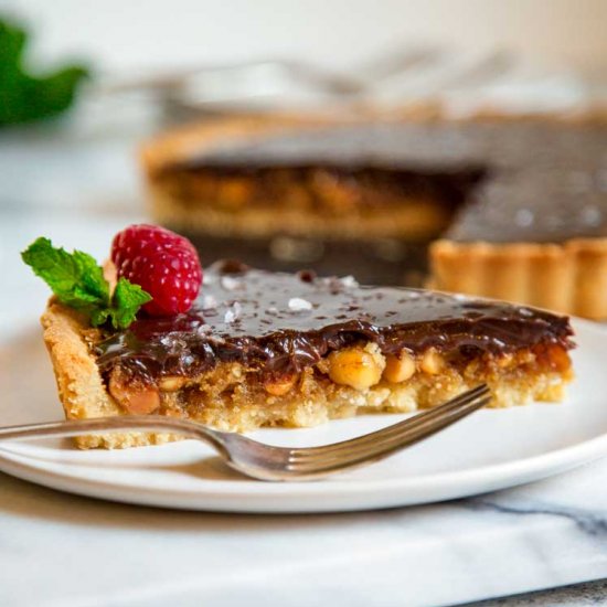 Chocolate Macadamia Nut Tart