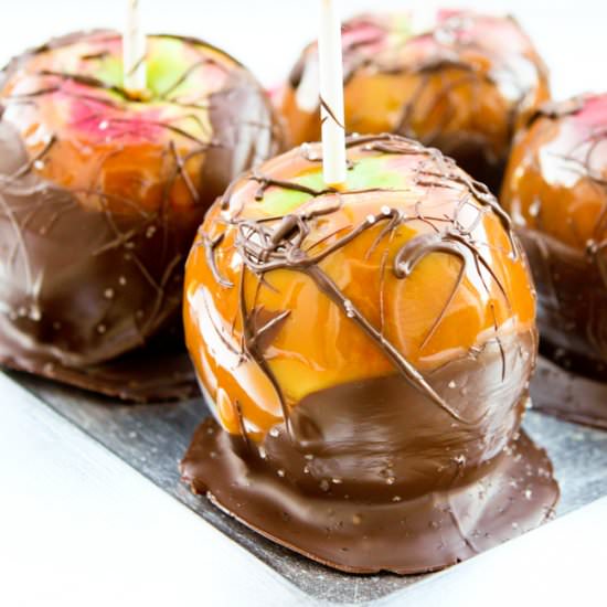 Salted Chocolate Caramel Apples