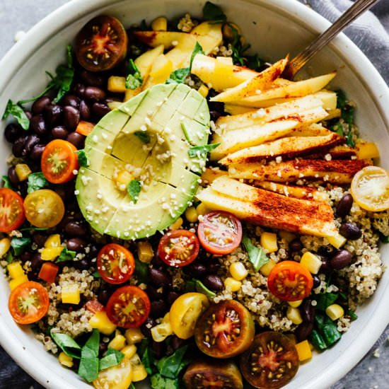 Chili Mango Zesty Quinoa Salad