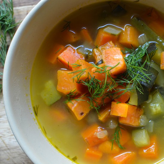 Bone Broth Vegetable Soup