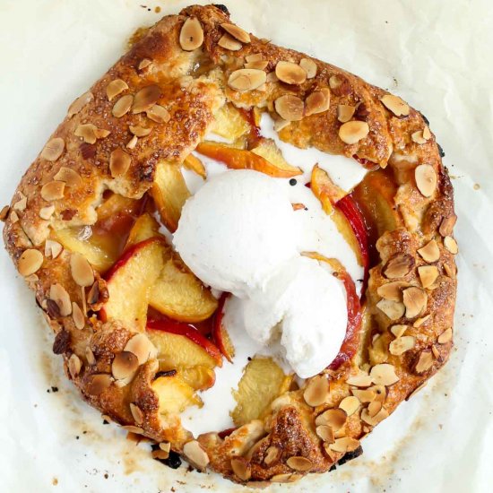 Peach Almond Galette