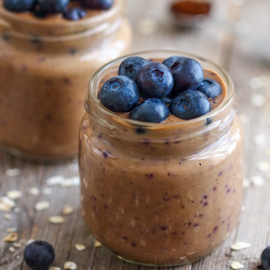 blueberry coffee breakfast smoothie