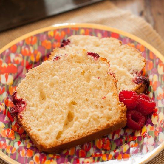 Lactose Free Raspberry Yeast Cake