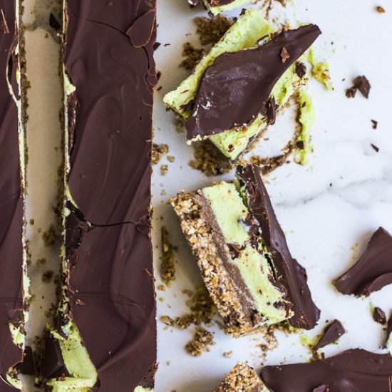 Vegan Choc Mint Tart (Raw)