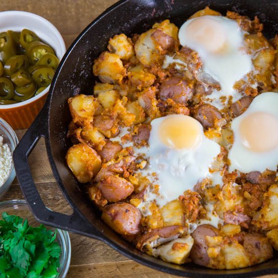 Crispy Chorizo Breakfast Hash